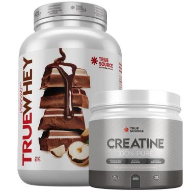Imagem de True Whey Isolado Chocolate Avela 837g Creatina True Source-Unissex
