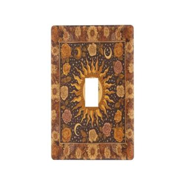 Imagem de Blueangle Capa de placa de parede para interruptor de luz de interruptor de luz solar vintage capa decorativa para tomada de parede, tamanho 1 - gangue 4,53 x 2,76 polegadas (23)