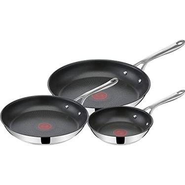 Imagem de Tefal Conjunto Jamie Oliver E304S344 x 3 Panelas, 20-24-28 cm, Aço 18/10
