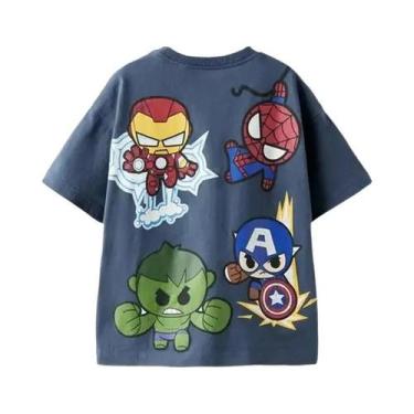 Imagem de Camiseta De Manga Curta Com Estampa De Desenho Animado Para Meninos, R