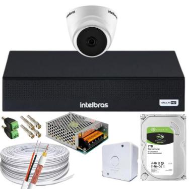 Imagem de Kit 1 Câmeras 1220D C/ Audio DVR Intelbras MHDX 3004c C/HD 1 TB