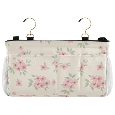 Imagem de Burbuja Organizador de armazenamento suspenso com 2 alças e ganchos para casa, faculdade, dormitório, beliche, cama de hospital