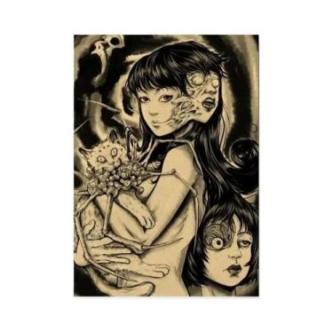 Imagem de Pôsteres De Anime De Terror E Thriller Junji Ito Em Tela, Arte De Pare