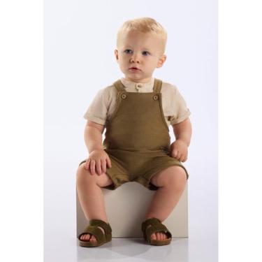 Imagem de Jardineira em Malha Sarjada para Bebê Up Baby, G