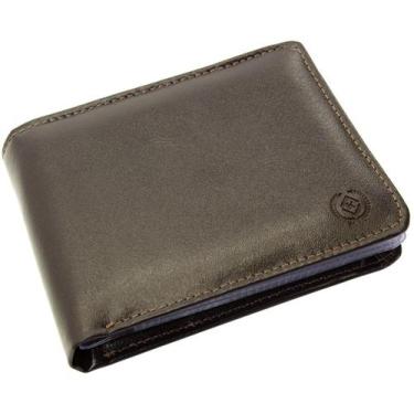Imagem de Carteira Masculina De Couro Cabe Rg Cartões Cnh Moedas Na Caixa Cod 54