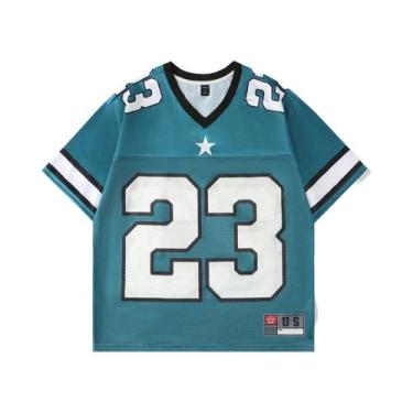 Imagem de Camiseta Casual Feminina De Verão Y2K Com Decote Em V, Estilo Retro Hi