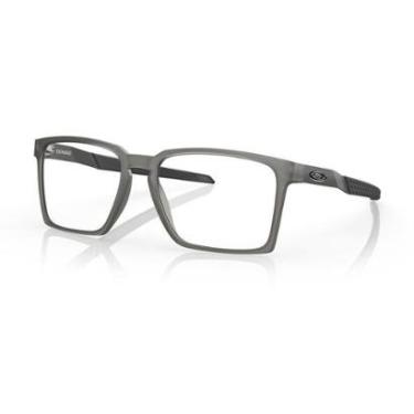 Imagem de Óculos de Grau Oakley Exchange Satin Grey Smoke-Masculino