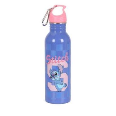 Imagem de Garrafa de Água Juvenil 500 ml Aço Stitch Roxa-Feminino