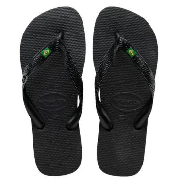 Imagem de Chinelo Havaianas Brasil Masculino Preto, 41