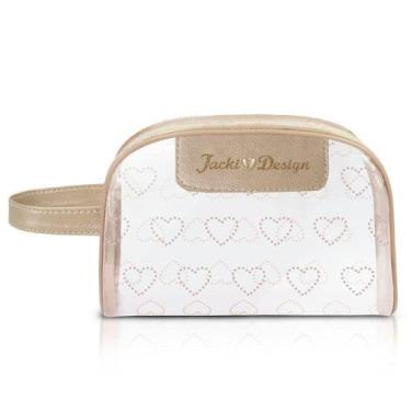Imagem de Necessaire Com Alça Jacki Design - Love Dourado