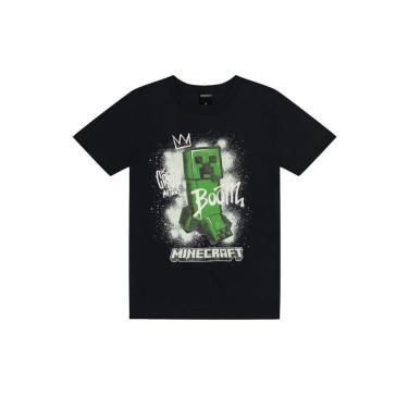Imagem de Camiseta infantil menino do Minecraft em gel Brandili-Masculino