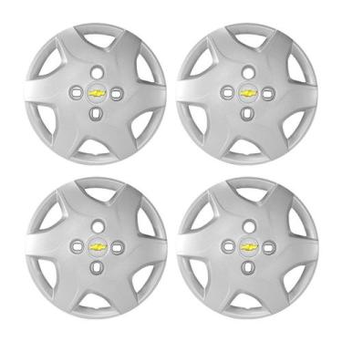 Imagem de Jogo Calota Aro 13 Celta Corsa Classic Emblema Resinado - GFM/GRID