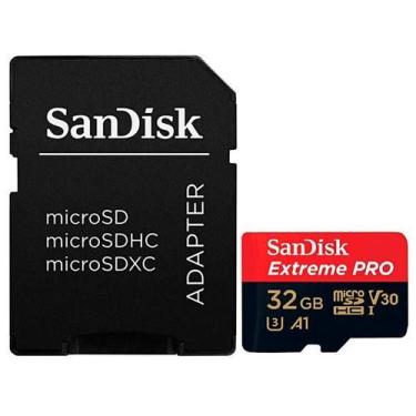 Imagem de Cartao Micro SD de 32GB Sandisk Extreme Pro SDSQXCG-032G-GN6MA - Verme