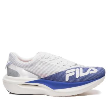 Imagem de Tênis Masculino Running Fila Racer Carbon 3. Branco/Azul-Masculino