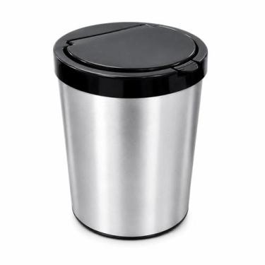 Imagem de Lixeira Escritorio 10 Litros C/Tampa Click Cesto Para Lixo - Arqplast