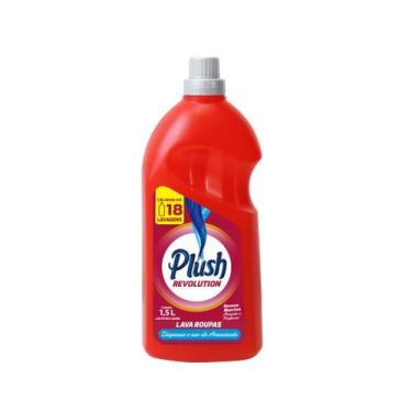 Imagem de Lava Roupas E Amaciante Líquido 2 em 1 Plush Revolution 1,5L Sanol