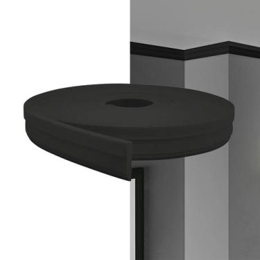 Imagem de Rodateto Flexível de EVA Autocolante 5cm Preto Fosco RT34 5 Metros - M