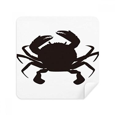 Imagem de Tecido de camurça com estampa de caranguejo preto para limpeza de tela de tecido com 2 unidades