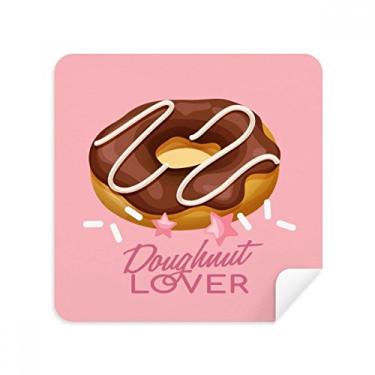 Imagem de Chocolate Doughnut Óculos de sobremesa tecido de camurça para limpeza de tela com 2 unidades