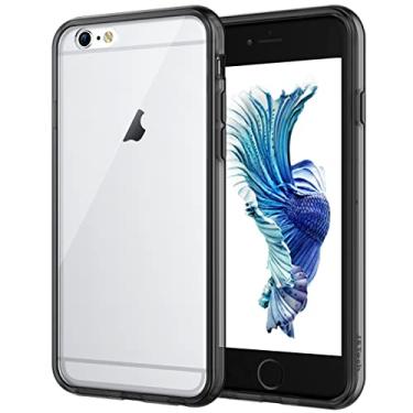Imagem de JETech Capa para iPhone 6 Plus e iPhone 6s Plus 5,5 Polegadas, Case Amortecedora com Absorção de Choque, Capinha Traseira Transparente Antiarranhões (Preto)