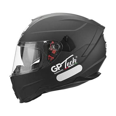 Imagem de Capacete Moto GP Tech Ultra Fechado Viseira solar interna Monocolor Preto 60