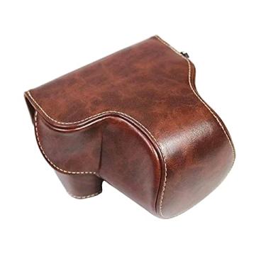 Imagem de Yunchao Acessórios para câmeras Câmera de corpo inteiro PU de couro PU Saco para Sony LCE-7C / Alpha 7C / A7C 28-60mm / 40,5mm Lente Sacos de câmera