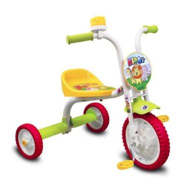Imagem de Triciclo Unissex Motoca Infantil Verde Branca Kids Nathor