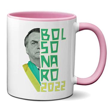 Imagem de Caneca Presente Criativo Bolsonaro 2022 Brasil Melhor (Rosa)