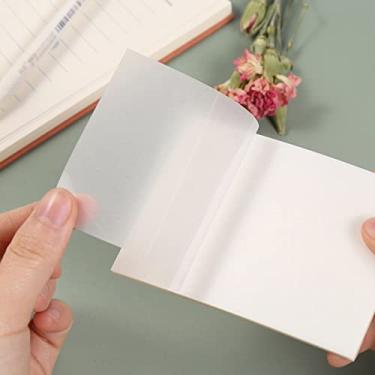Imagem de Bloco Adesivo Transparente Removivel Lembrete 76x76 C/50 Fls (Azul)