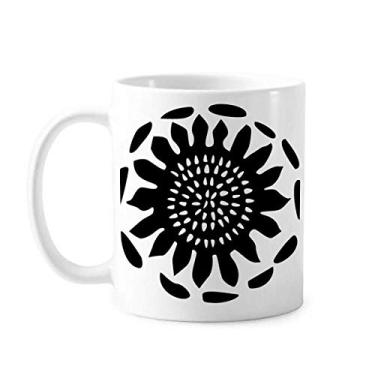 Imagem de Caneca de cerâmica com contorno de girassol Celebrate Mexico Totems caneca cerâmica xícara de café porcelana louça