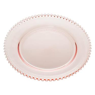 Imagem de WOLFF - Sousplat de Cristal 32cm Rosa - Linha Pearl