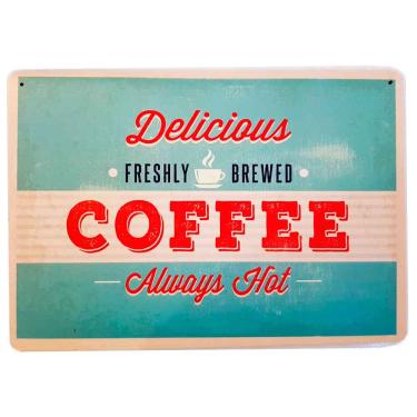 Imagem de Placa Decorativa Mdf Delicious Coffee