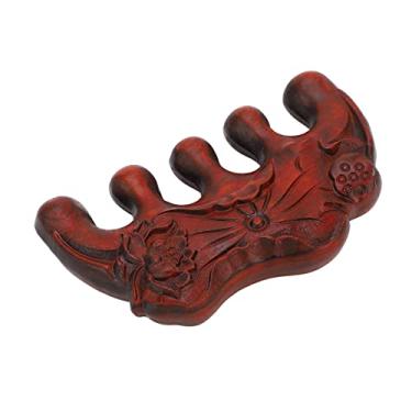 Imagem de Pente de Massagem para Couro Cabeludo Com 5 Meridianos de Dentes para Pente de Massagem Meridian Pente de Massagem para Formato de Lótus Antiestático para Cabeça de Escova