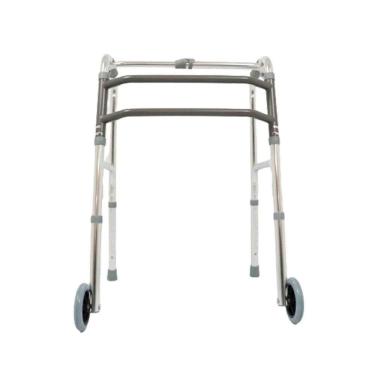 Imagem de Andador Alumínio Com Rodas Articulado Regulável 3 Barras D10