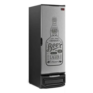 Imagem de Cervejeira Gcb57p Gw Tipo Inox 572 Litros Porta Cega Adesivada 220V - Gelopar