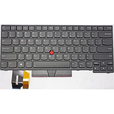 Imagem de Teclado de substituição para Thinkpad T480s E480 L480 L380 E485 E490, retroiluminação de teclado de laptop US Layout