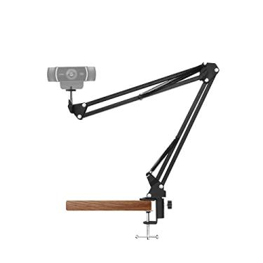 Imagem de Boseen Suporte de mesa para webcam – Suporte para webcam com braço de tesoura de suspensão com suporte de braçadeira de mesa para webcam Logitech C920 C922 C922x C920S C930e C930 C615 Brio 4K e outros