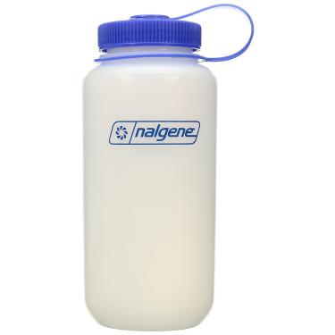 Imagem de Nalgene Garrafa de água HDPE de boca larga sem BPA, plástico, 946 ml, azul