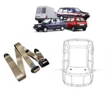Imagem de Cinto de Segurança 3 pontos dianteiro Fiat Prêmio - Dialp, Bege