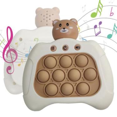 Imagem de Pop It Mini Game Som Luzes Interativo Ursinho Crianças Fidget Interati