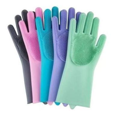 Imagem de Luva Esponja Multiuso - Silicone Antibacteriana - Glove