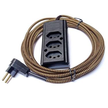 Imagem de Extensão Elétrica 5 Metros Pp 2x0,75mm2 Revestido Tecido - Immediate F