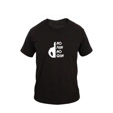 Imagem de Camiseta Masculina Algodão Manga Curta No Pain No Gain - Ragor, P, Pre