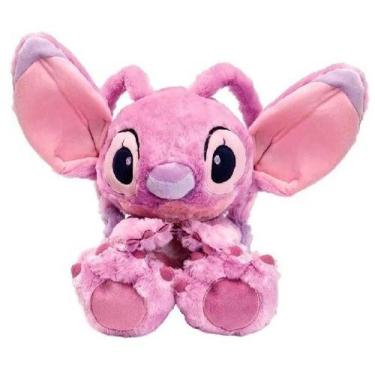 Imagem de Pelúcia Angel Stitch Big Feet Disney 30 Cm - Fun