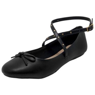 Imagem de Sapatilha Feminina Conforto Rasteira Laço Sua Cia