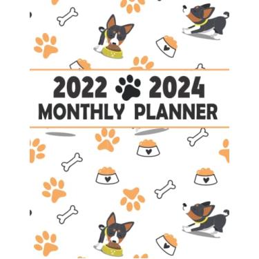 Imagem de Monthly Planner 2022-2024: Cute Basenji Planner | 3 Year Monthly Planner | 36 Months Agenda|Schedule Organizer & Agenda With Projects/Notes/Goals & Checklists