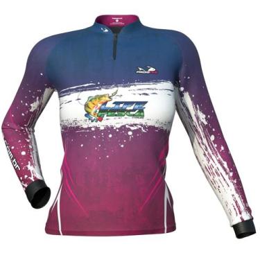 Imagem de Camiseta De Pesca Presa Viva Feminina Proteção Solar Uv LP02 - LIFE PE