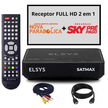 Imagem de Receptor Full HD 2 em 1 - Nova Parabólica + Recargas SKY PRE PAGO. - G