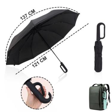 Imagem de Guarda Chuva Automático Reforçado Proteção Solar Sombrinha / 1060 - FP