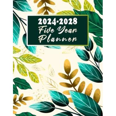 Imagem de 2024-2028 Five Years Planner: Multi Year Monthly Calendar From January 2024 to December 2028, Schedule and Appointment Organizer. Large Size 8,5"x11" with Federal Holidays